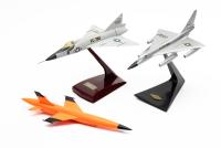 3 Vintage Original Models: of the Convair F-102A USAF Interceptor + Stylized Supersonic Jet Concept Similar to X-15