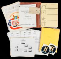 Various Paperwork and Three Workbooks from Bernard Hohmann's Personal Collection