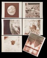 11 Vintage Original Photos, 10 Red Numbered: Gemini XI, Apollo 4, Apollo 9 and Apollo 11. "A Kodak Paper" on Verso of all Photos