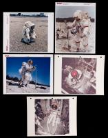 Collection of 10 Vintage NASA Photos, Five (5) Red Number, "A Kodak Paper", the Balance Alan Sheppard Testing Suit with Camera