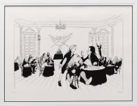 Hirschfeld, Al. "1776" Signed & Numbered Lithograph