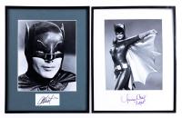 BATMAN: Adam West as Batman, Yvonne Craig as Batgirl. Autographs for Fans of the Iconic 1960s Television Series Perfectly Presen