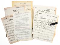 Sammy Davis Jr. Signed Contract and 72 Original Scores for Violin