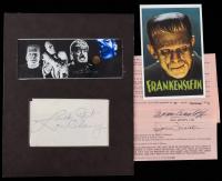 Two Legends of Universal Horror: Signed Pieces by Boris Karloff and Lon Chaney Jr.