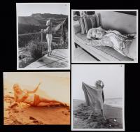 Marilyn Monroe: Lot #5 George Barris "Last Photoshoot" (4) Single Weight B&W Photos Stamped on Verso with Barris Copyright Infor