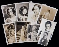 Outstanding Collection of 30 Silent Screen Portraits Most with Studio and Photographer's Stamps on Verso: Bow, Crawford, Valenti