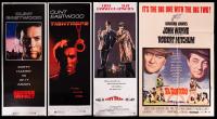 Four (4) Clint Eastwood Insert Style Movie Posters: SUDDEN IMPACT, TIGHTROPE, CITY HEAT and THE WITCHES + Two John Wayne