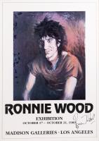 Ronnie Wood: Legendary Bass Guitarist? Absolutely! Also an Acclaimed Illustrator and Painter. Boldly Autographed Gallery