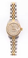 Ladies Rolex Oyster Perpetual DateJust with Jubilee Dial and Two-Toned Bracelet with Stainless Steel and 18K Gold with D