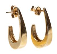 Pair of 14K Yellow Gold Cuff Earrings