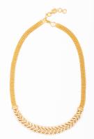 Ladies 18K Yellow Gold and Diamond Necklace Superbly Crafted in Superior Condition