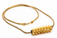 Ladies High Karat (22K+ Yellow Gold) Greco-Roman Revival Chain with an Ancient Indian High Karat Spiked Gold Bead