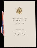 Nixon, Richard: Beautifully Signed Inauguration Ceremonies Program, JSA Authentication.