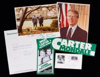 Presidential and Vice Presidential Signatures: Jimmy Carter and Walter F. Mondale, 39 Pieces Total