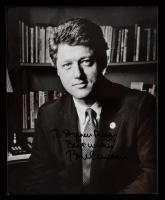 William Jefferson Clinton: Inscribed and Signed Photo with LOA by James Spence