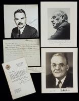 New York Political Signatues: John Foster Dulles, Fiorello La Guardia, Thomas E. Dewey and others, 32 Pieces Total