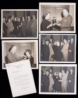 John Edgar Hoover: TLS by Hoover During First Year in Office and Five (5) Double Weight Photos 1949-1955