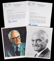 Barry Goldwater Signatures: 13 Pieces Total Including Photos and Letters by One of the Most Respected Senators from Arizona