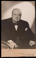 Winston Churchill: Photograph by Vivienne 20th Century Studios and Signed on Mat