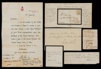 Massive Archive of 19th Century British Nobility, 78 Signed Pieces Total.