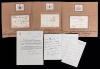 Signatures of British Nobility: A Historic Collection of Prominent Figures and Indenture from 1860 Warwick