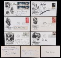 Fine Collection of Autographed Covers: Astronauts, Authors, Politicians Including Herbert Hoover, Agatha Christie, Apollo 8 & 12