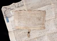 Reign of Henry VIII: Document Dated May 20, 1540 Plus and Especially Fine Indenture Dated 1 of October, 1708