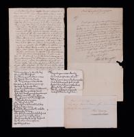 Eight (8) 18th Century Documents Including a Jonathan Trumbull Autographed Document and a 19th Century 4th of July Song