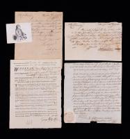 Nine (9) 18th Century Documents - Town Approval Documents and Letters by Silas Deane