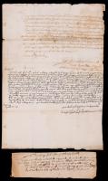 (Massachusetts History) -- Edward Rawson: Military Order For King Philip's War and DS Establishing Border Between Northampton an