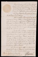 Pownall, Thomas -- DS as Governor Authorizing Audit of British/Provincial Military Supplies in the French and Indian War