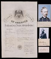 Civil War: Union Notables William Seward Civil War-Dated Signed Document + Major Generals Henry Slocum, John Schofield & General