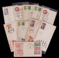 Collection of Very Scarce WWII Era Commemorative Covers with Caches all from 1945