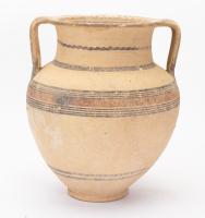 Cypro-Mycenaean Pottery: Large Polychrome Amphora, Pigments Well Preserved and in Near Choice Condition.