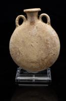 Ancient Terracotta Pilgrim's Flask with Overall Light Iridescence