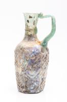 Ancient Roman Glass Jug of Extraordinary Craftsmanship and Condition. A Museum Quality Piece, 18.7 cm