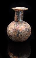 Beautiful Ancient Early Roman Blown Globular Glass Bottle, 1st Century AD Completely Covered in Jewel-Like Iridescence