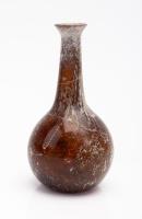 Ancient Roman Amber Glass Bottle, 3rd-4th Century CE, 14.5 cm