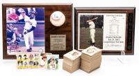 Joe DiMaggio and Barry Bonds: Two Limited Edition Signed Pieces Issued PLUS Full Set of 1978 Topps Baseball Cards in NMT-MNT Con