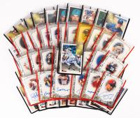 Twenty Four (24) 1997 Top Prospects Signed Cards Thirty Six (36) 1997 Bowman Blue Ink Autographed Cards including Derek Jeter