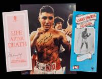 Boxing Greats: Signed Pieces by Muhammad Ali, Larry Holmes and Oscar De La Hoya