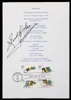 Jesse Owens: Signed Olympic Games Stamp Ceremony Program, Washington DC. JSA Authentication.