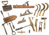 Impressive Collection of Late 18th Century, Early 19th Century Tools from Carpenter/Iron Worker in Chicago, Then Settled in Veni