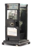 Near-Antique Stamp Dispenser 10Â¢ for Three 3Â¢ Stamps. Hand Crank Operates Fully. Schermack Products Corp Model 310