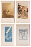 "The Bible: Geneses From Creation until the Deluge" by Abel Pann. Complete Portfolio of 25 Original Signed Lithographs, 1924