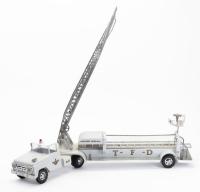 Toy Trucks: Large Toy Tonka Fire Department T-F-D Aerial Ladder Truck