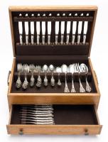 Outstanding, Like New, Reed & Barton Sterling Silver "Florentine Lace" 71 Pieces, Place Settings for 12 Plus Serving Pieces