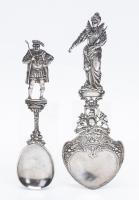 Two Extremely Scarce Sterling Silver Spoons Both Hallmarked Berthold Mullee With Henry VIII Marked Neresheimer of Hanau