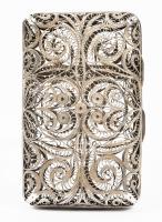 Rare Russian 88 Silver Filigree Cigarette Case in Exceptional Condition. Impressive Open Metal Work