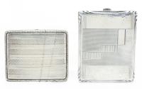 Pair of 800 Silver Cigarette Cases both With Fine Hand Chased Details